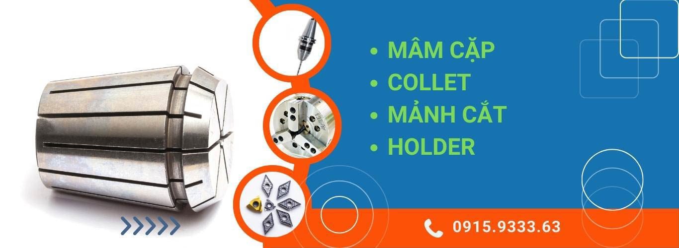 mam cap collet, chau cap, manh cat, holder